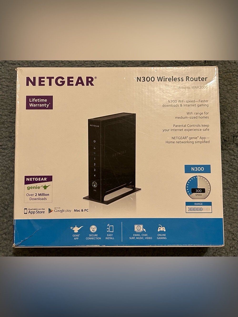 netgear black N300 Vertical Wireless Router